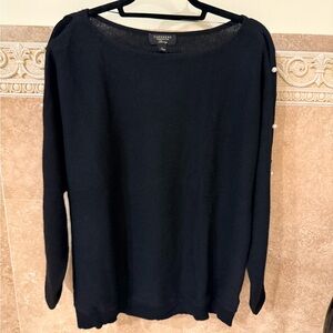 Charter Club Black Cashmere Sweater